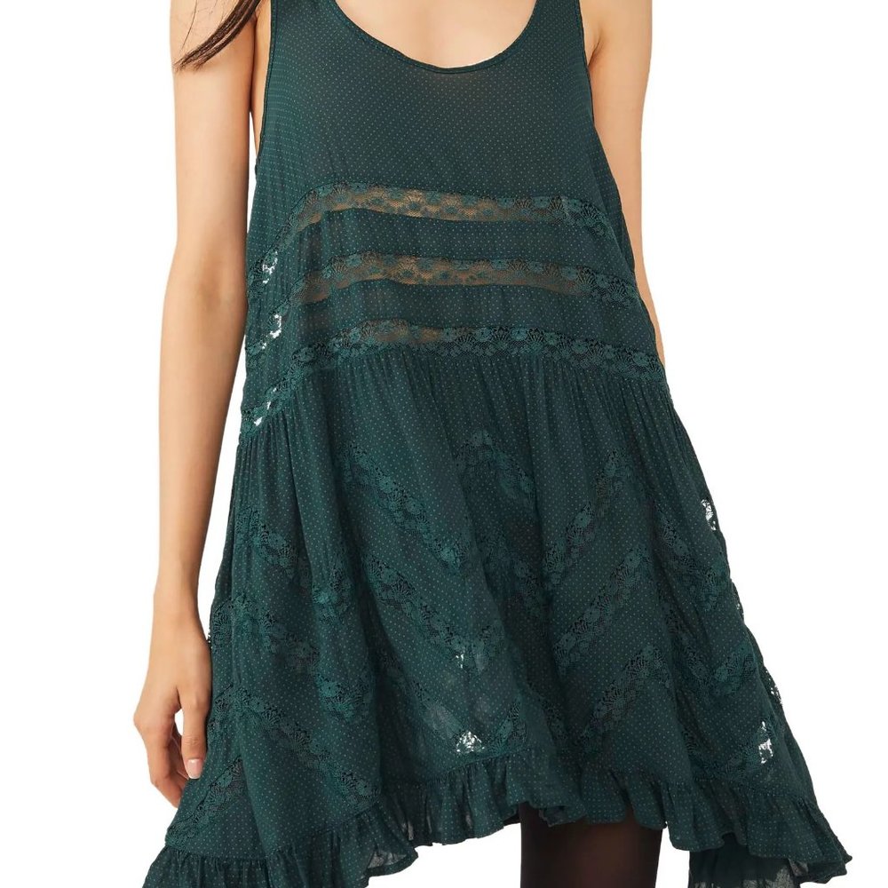 Free People Swingy Lace Inset Tunic